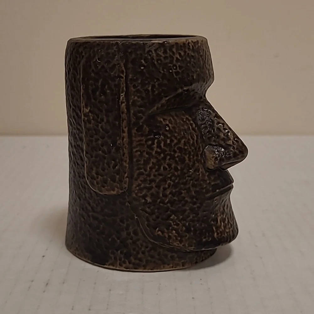 Easter Island Pottery Head Planter / Vase